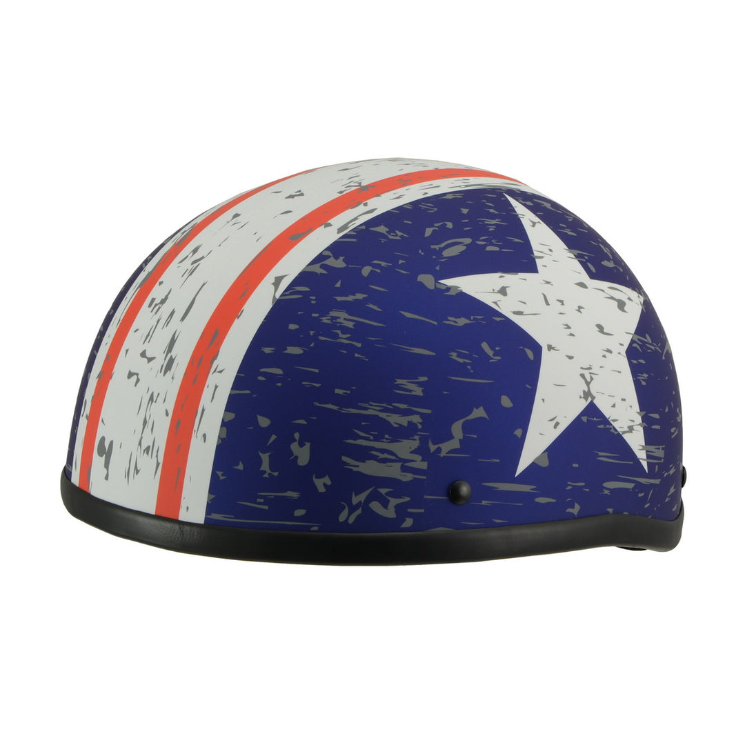 Milwaukee Performance Helmets MPH9774DOT Vintage Star DOT Half Face Helmet