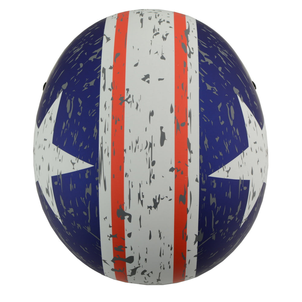 Milwaukee Performance Helmets MPH9774DOT Vintage Star DOT Half Face Helmet