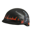 Milwaukee Helmets MPH9778 Matte Black Grim Reaper DOT Half Helmet