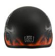 Milwaukee Helmets MPH9778 Matte Black Grim Reaper DOT Half Helmet