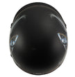 Milwaukee Helmets MPH9778 Matte Black Grim Reaper DOT Half Helmet