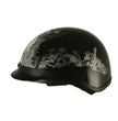 Milwaukee Helmets MPH9779 Black 'Silver Skull' DOT Half Helmet