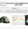 Milwaukee Helmets MPH9779 Black 'Silver Skull' DOT Half Helmet