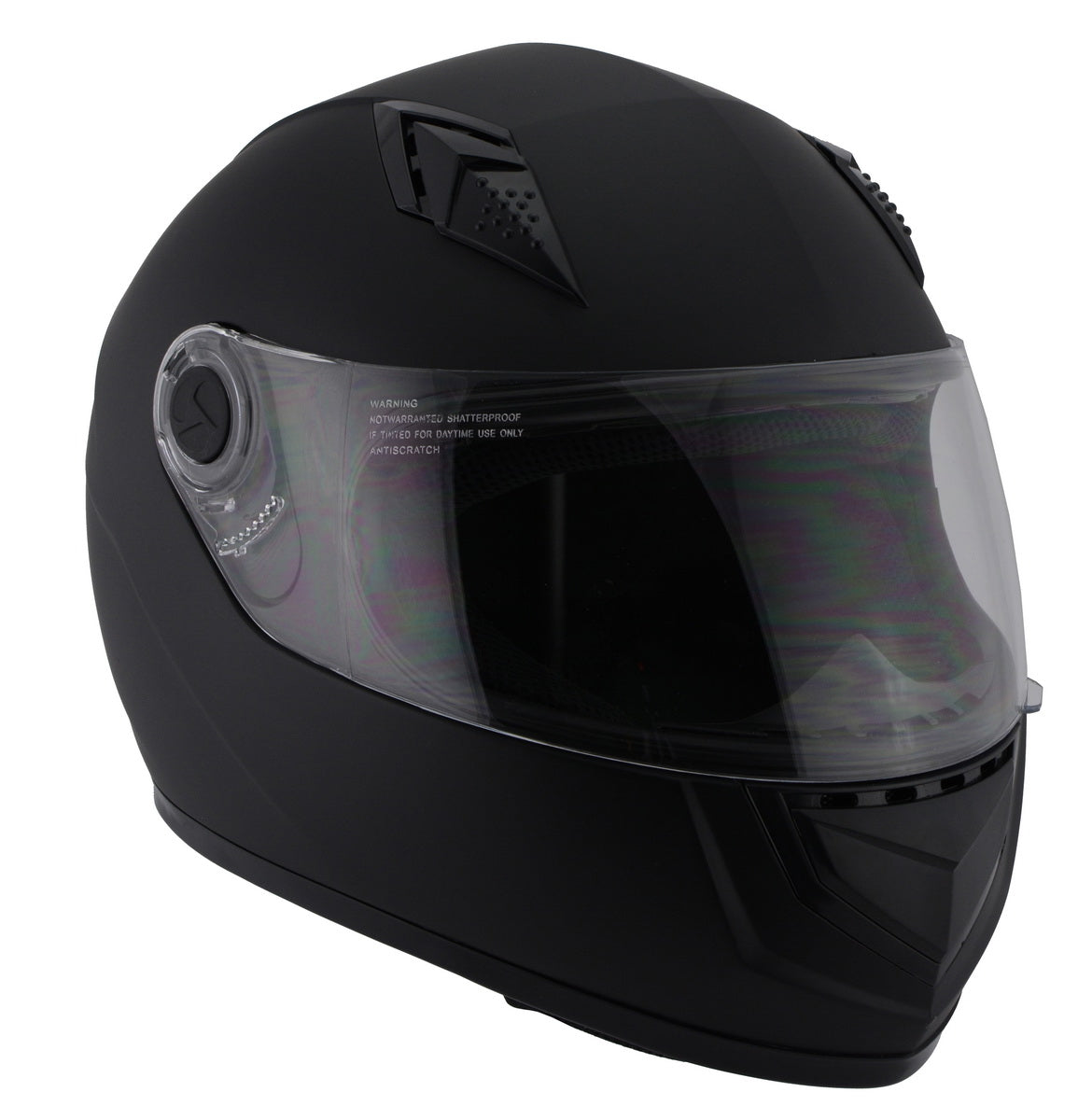 Milwaukee Performance Helmets MPH9800DOT 'Velocity' Full Face Matte Black Helmet