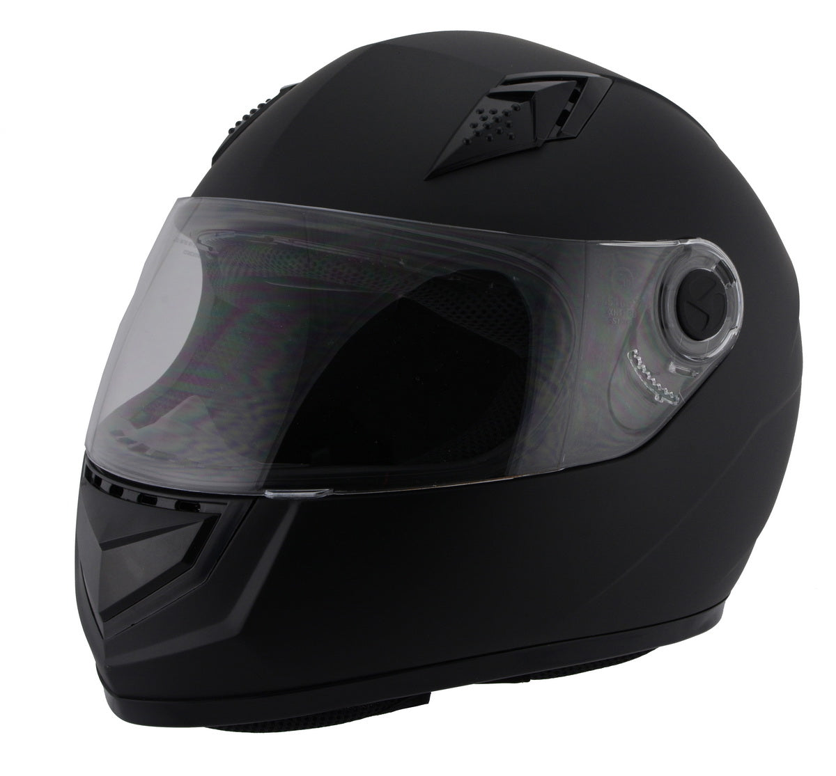 Milwaukee Performance Helmets MPH9800DOT 'Velocity' Full Face Matte Black Helmet