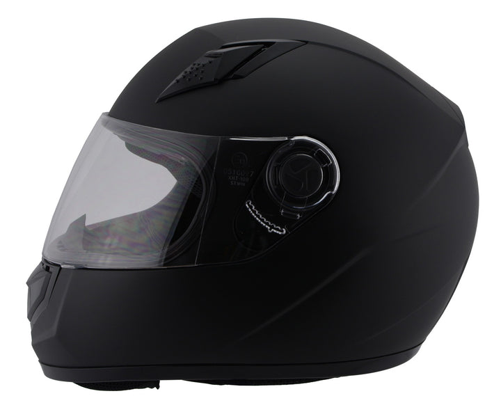 Milwaukee Performance Helmets MPH9800DOT Velocity Full Face Matte Black Helmet