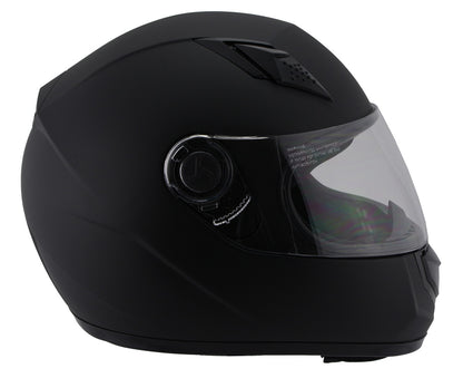 Milwaukee Performance Helmets MPH9800DOT 'Velocity' Full Face Matte Black Helmet