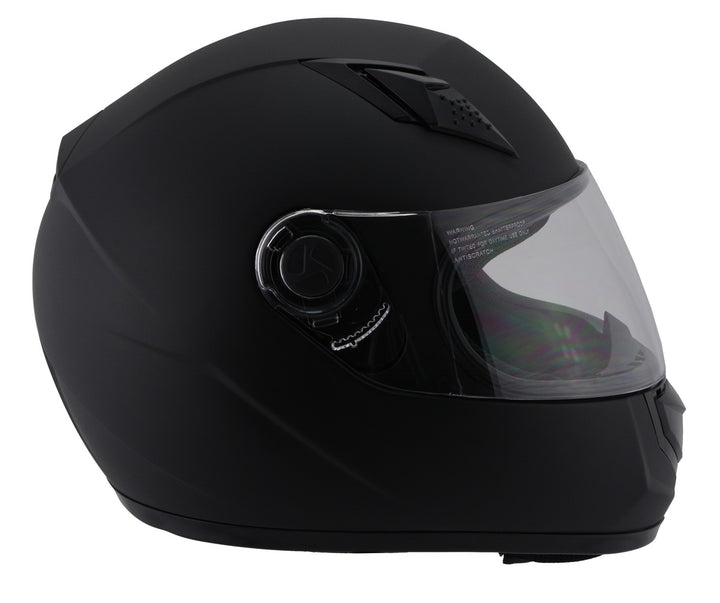 Milwaukee Performance Helmets MPH9800DOT Velocity Full Face Matte Black Helmet