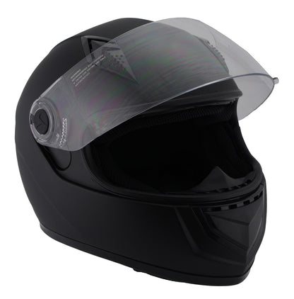 Milwaukee Performance Helmets MPH9800DOT 'Velocity' Full Face Matte Black Helmet