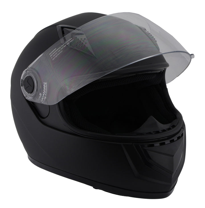 Milwaukee Performance Helmets MPH9800DOT Velocity Full Face Matte Black Helmet