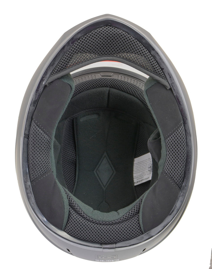 Milwaukee Performance Helmets MPH9800DOT Velocity Full Face Matte Black Helmet