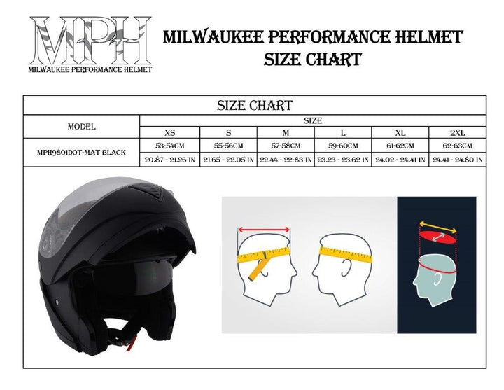 Milwaukee Performance Helmets MPH9801DOT Expedition Modular Matte Black Helmet