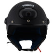 Milwaukee Performance Helmets  MPH9802DOT 'Vision' Matte Black 3/4 Open Face Helmet with HD Camera and Bluetooth System