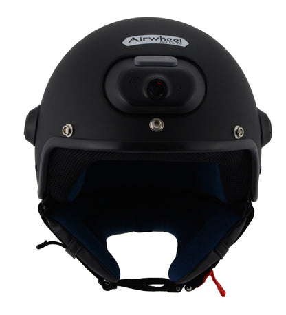 Milwaukee Performance Helmets  MPH9802DOT 'Vision' Matte Black 3/4 Open Face Helmet with HD Camera and Bluetooth System