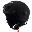 Milwaukee Performance Helmets  MPH9802DOT 'Vision' Matte Black 3/4 Open Face Helmet with HD Camera and Bluetooth System