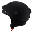 Milwaukee Performance Helmets  MPH9802DOT 'Vision' Matte Black 3/4 Open Face Helmet with HD Camera and Bluetooth System