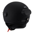 Milwaukee Performance Helmets  MPH9802DOT 'Vision' Matte Black 3/4 Open Face Helmet with HD Camera and Bluetooth System