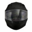 Milwaukee Performance Helmets MPH9803DOT Ionized Matte Black Advanced Modular Motorcycle Helmet w/ Drop Down Visor