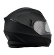 Milwaukee Performance Helmets MPH9803DOT Ionized Matte Black Advanced Modular Motorcycle Helmet w/ Drop Down Visor