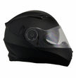 Milwaukee Performance Helmets MPH9803DOT Ionized Matte Black Advanced Modular Motorcycle Helmet w/ Drop Down Visor