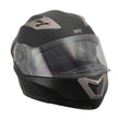 Milwaukee Performance Helmets MPH9804DOT Matte Black Modular Racing Helmet w/ Drop Down Visor