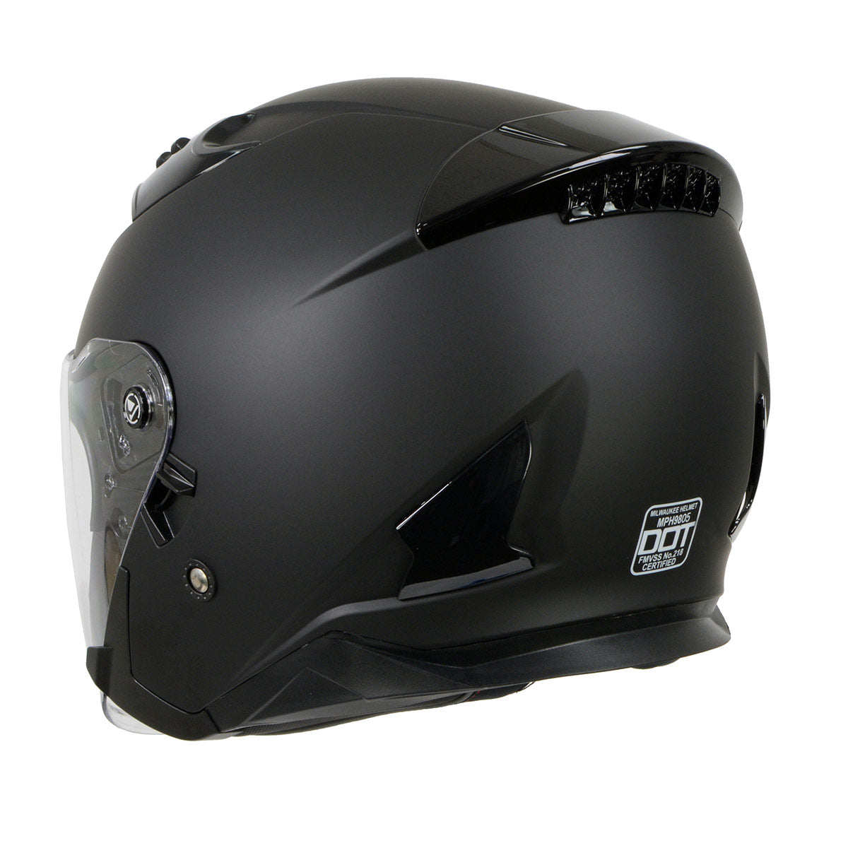 Milwaukee Performance Helmets MPH9805DOT Shift Open Face 3/4 Matte
