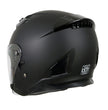Milwaukee Performance Helmets MPH9805DOT Shift Open Face 3/4 Matte Black Helmet Biker w/ Drop Down Visor