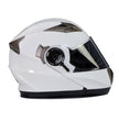 Milwaukee Helmets MPH9807DOT Ionized Gloss White Advanced Motorcycle Modular Helmet Biker w/ Drop Down Visor