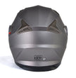 Milwaukee Helmets MPH9808DOT Ionized Silver Advanced Motorcycle Modular Helmet Biker w/ Drop Down Visor