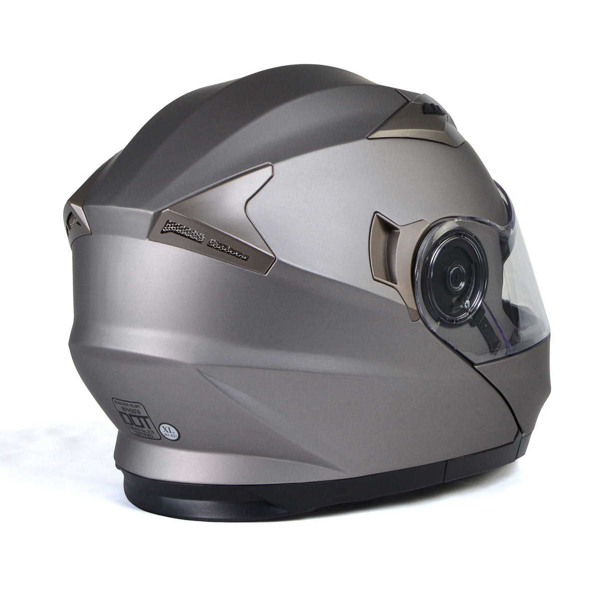 Milwaukee Helmets MPH9808DOT Ionized Silver Advanced Motorcycle