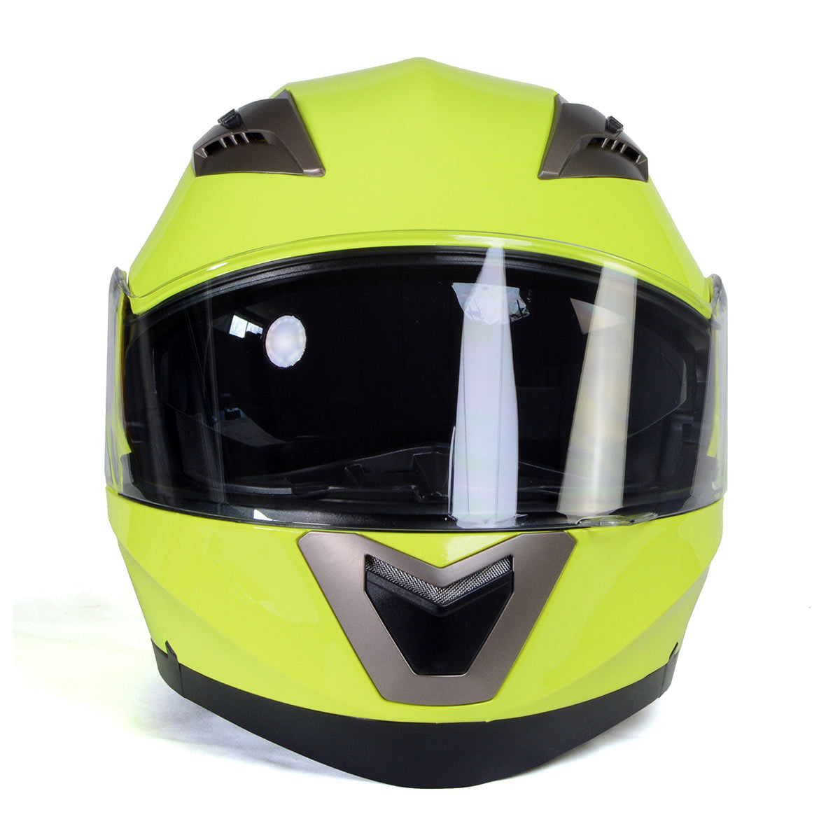 Milwaukee Helmets MPH9809DOT 'Ionized' Neon Yellow Modular Helmet for Men and Women Biker w/ MP7922FMSET Heated Balaclava Bundle