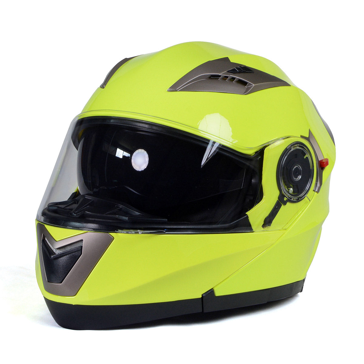 Milwaukee Helmets MPH9809DOT Ionized Neon Yellow Advanced