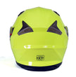 Milwaukee Helmets MPH9809DOT Ionized Neon Yellow Advanced Motorcycle Modular Helmet Biker w/ Drop Down Visor