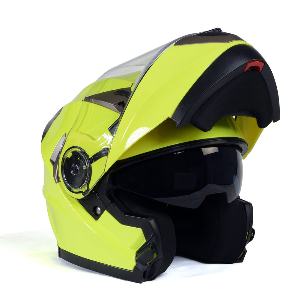 Milwaukee Helmets MPH9809DOT Ionized Neon Yellow Advanced