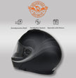 Milwaukee Helmets MPH9812DOT Flat Black Menace Advanced Motorcycle Modular Helmet Biker w/ Drop Down Visor