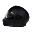 Milwaukee Helmets MPH9812DOT Flat Black Menace Advanced Motorcycle Modular Helmet Biker w/ Drop Down Visor
