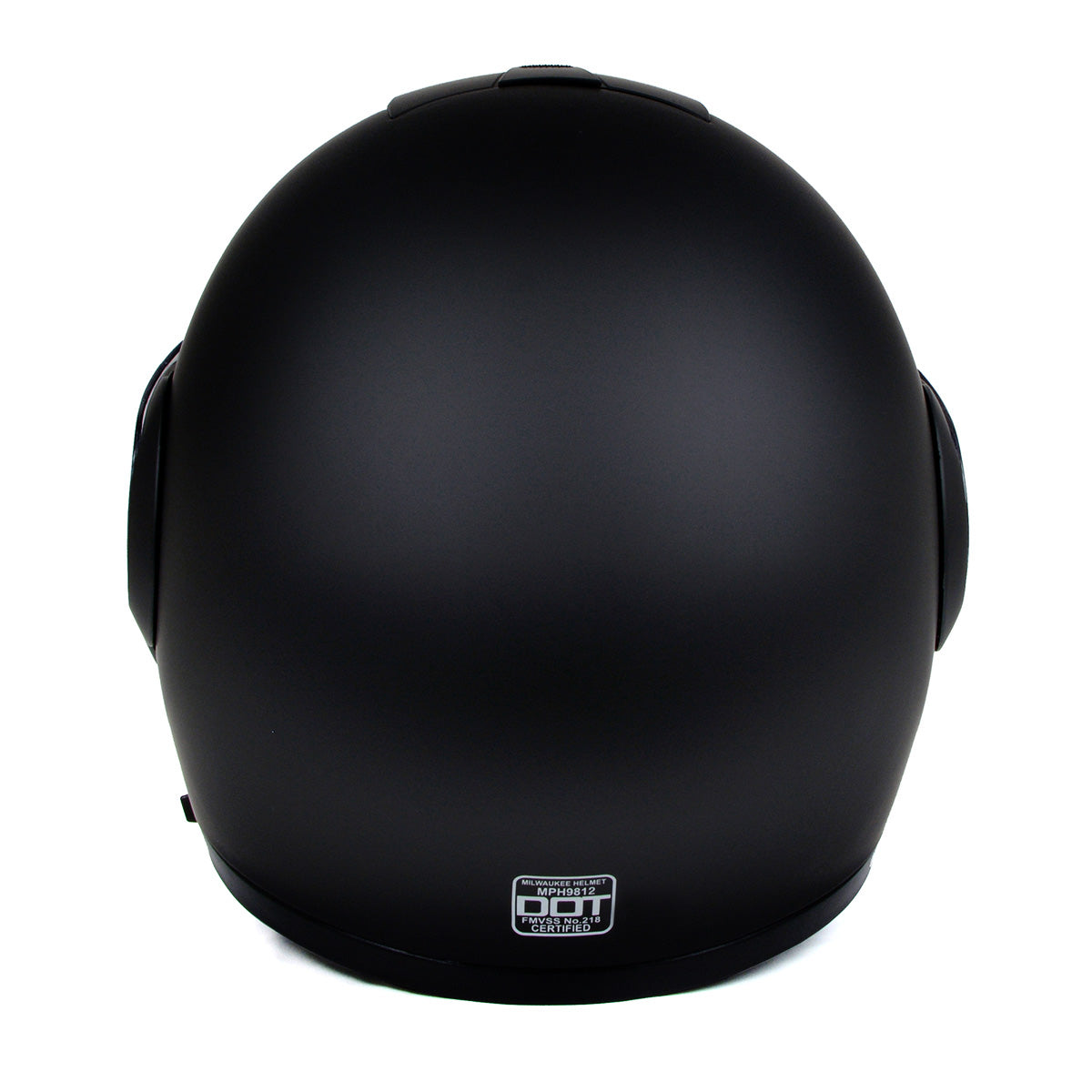 Milwaukee Helmets MPH9812DOT Flat Black Menace Advanced Motorcycle