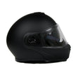 Milwaukee Helmets MPH9812DOT Flat Black Menace Advanced Motorcycle Modular Helmet Biker w/ Drop Down Visor