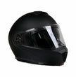 Milwaukee Helmets MPH9812DOT Flat Black Menace Advanced Motorcycle Modular Helmet Biker w/ Drop Down Visor