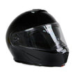 Milwaukee Helmets MPH9813DOT Gloss Black Menace DOT Approved Motorcycle Modular Helmet w/ Drop Down Visor