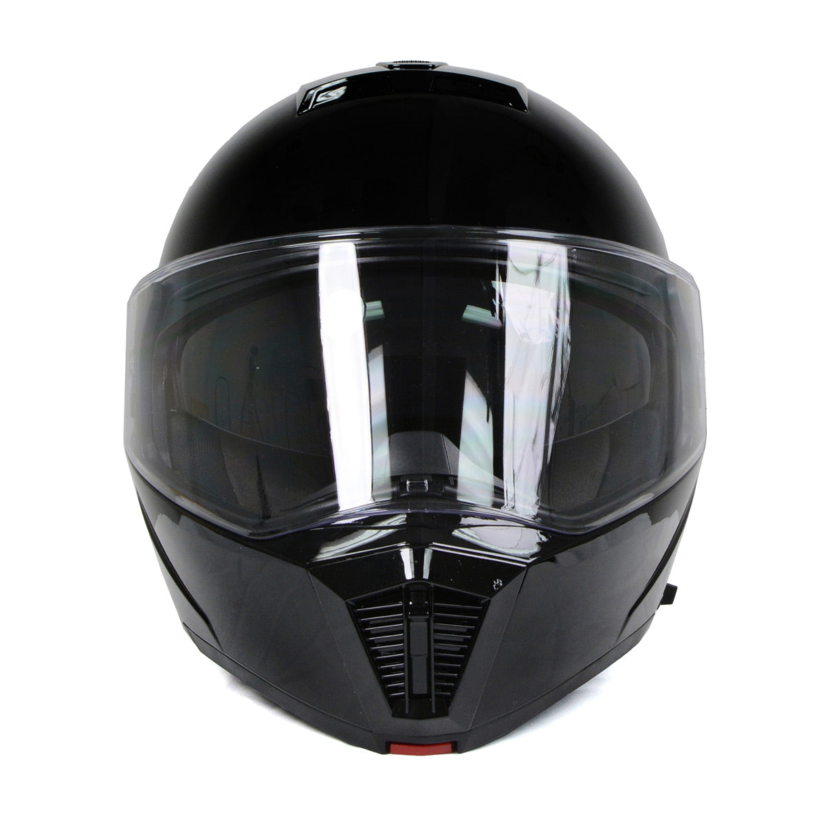 Milwaukee Helmets MPH9813DOT Gloss Black Menace DOT Approved