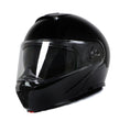 Milwaukee Helmets MPH9813DOT Gloss Black Menace DOT Approved Motorcycle Modular Helmet w/ Drop Down Visor