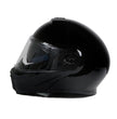 Milwaukee Helmets MPH9813DOT Gloss Black Menace DOT Approved Motorcycle Modular Helmet w/ Drop Down Visor