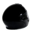 Milwaukee Helmets MPH9813DOT Gloss Black Menace DOT Approved Motorcycle Modular Helmet w/ Drop Down Visor