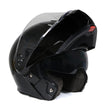 Milwaukee Helmets MPH9813DOT Gloss Black Menace DOT Approved Motorcycle Modular Helmet w/ Drop Down Visor