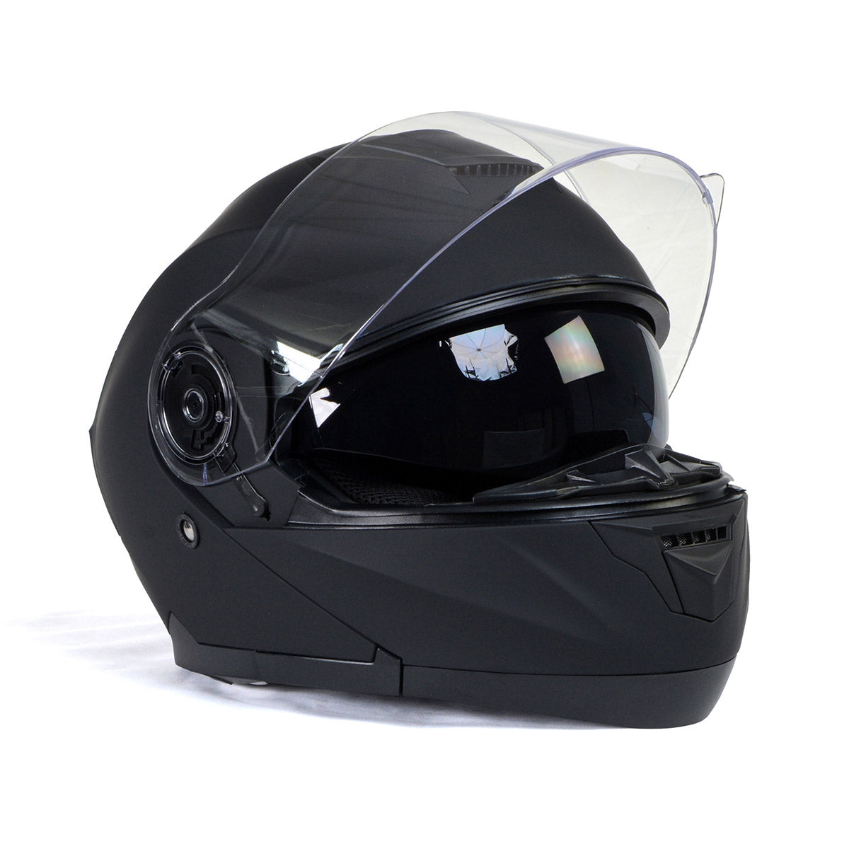 Milwaukee Helmets Breeze Flat Black Advanced Motorcycle Modular
