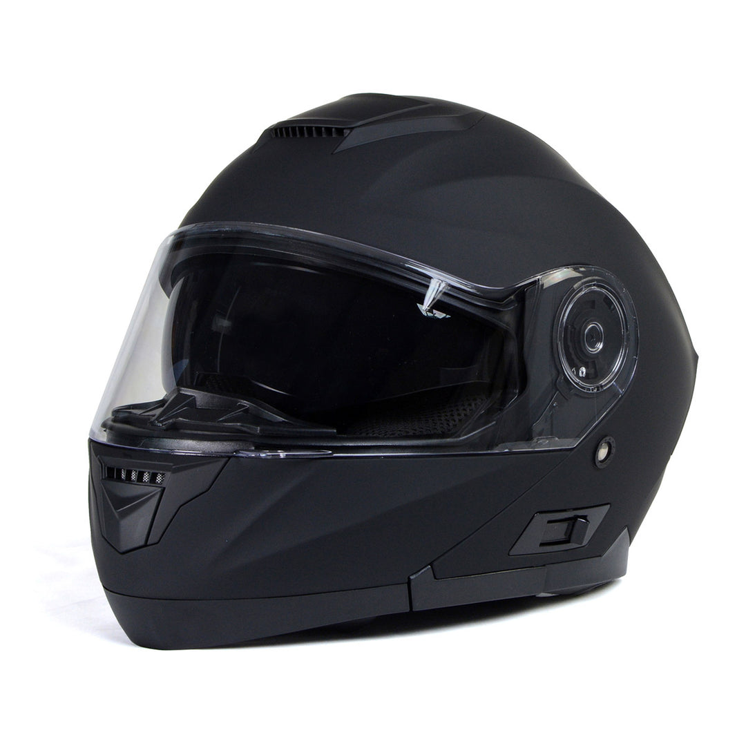 arai helmet fitting milwaukee Milwaukee Helmets Breeze Flat Black Advanced Motorcycle Modular Helmet w/ Drop Down Visor DOT Approved MPH9814DOT