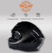 Milwaukee Helmets MPH9815DOT Breeze Gloss Black Advanced Motorcycle Modular Helmet Biker w/ Drop Down Visor