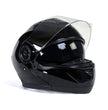 Milwaukee Helmets MPH9815DOT Breeze Gloss Black Advanced Motorcycle Modular Helmet Biker w/ Drop Down Visor
