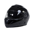 Milwaukee Helmets MPH9815DOT Breeze Gloss Black Advanced Motorcycle Modular Helmet Biker w/ Drop Down Visor